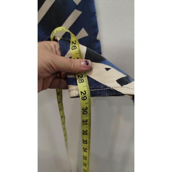 DKNY Blue and beige abstract Legging Jeans - Picture 4 of 8